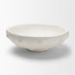 Mercana Punto White Paper Mache Dotted Centerpiece Bowl