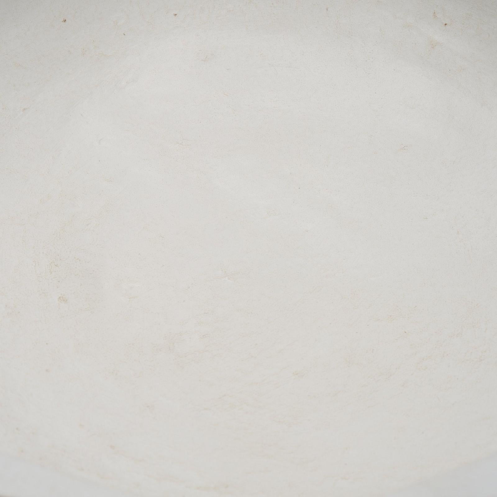 Mercana Punto White Paper Mache Dotted Centerpiece Bowl
