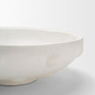 Mercana Punto White Paper Mache Dotted Centerpiece Bowl