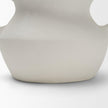 Mercana Mika Wide White Ceramic Vase w/ Handles