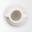Mercana Basma White Scale Textured Ceramic Vase w/ Handles