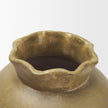 Mercana Melo Distressed Citron Yellow Ceramic Vase