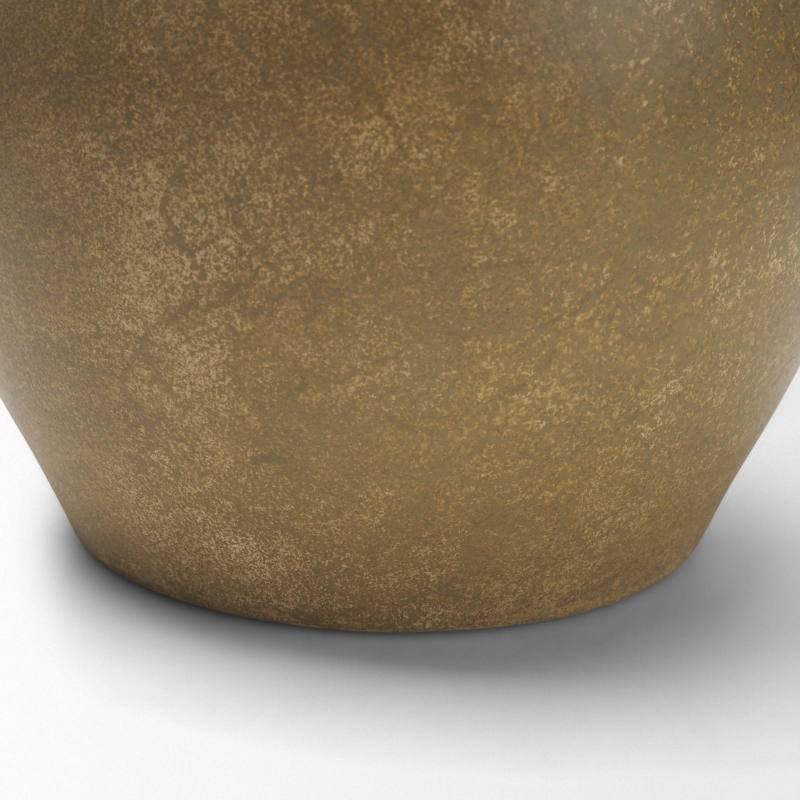 Mercana Melo Distressed Citron Yellow Ceramic Vase