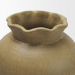Mercana Melo Distressed Citron Yellow Ceramic Vase