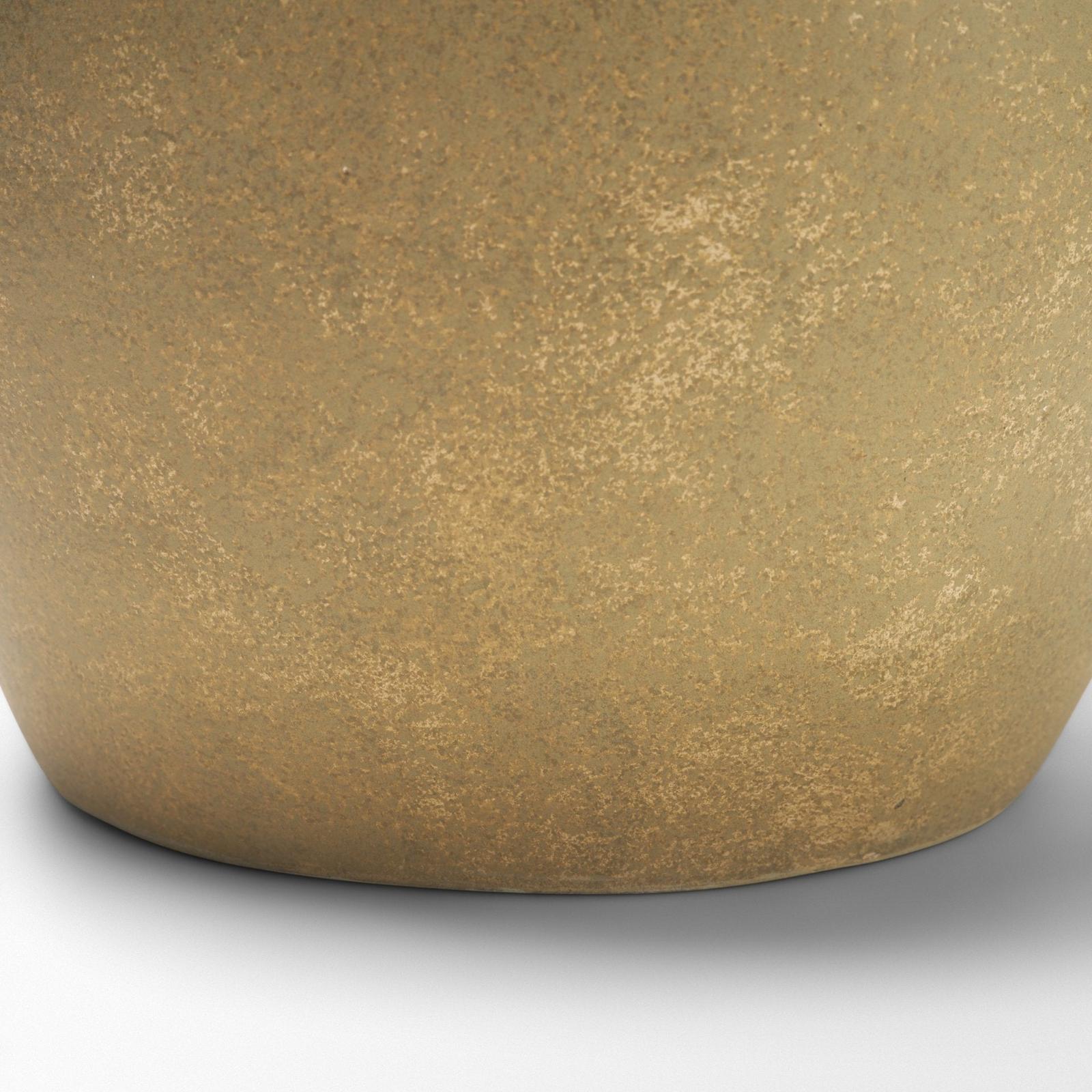 Mercana Melo Distressed Citron Yellow Ceramic Vase