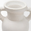 Mercana Trenza White Ceramic Vase w/ Twisted Handles