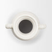 Mercana Trenza White Ceramic Vase w/ Twisted Handles