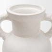 Mercana Trenza White Ceramic Vase w/ Twisted Handles