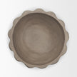 Mercana Konya Earthen Gray-Brown Dotted Paper Mache Centerpiece Bowl