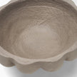 Mercana Konya Earthen Gray-Brown Dotted Paper Mache Centerpiece Bowl