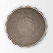 Mercana Konya Earthen Gray-Brown Dotted Paper Mache Centerpiece Bowl