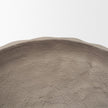 Mercana Konya Earthen Gray-Brown Dotted Paper Mache Centerpiece Bowl