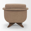 Mercana Oskar Wood Base Swivel Accent Chair