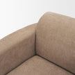 Mercana Oskar Wood Base Swivel Accent Chair