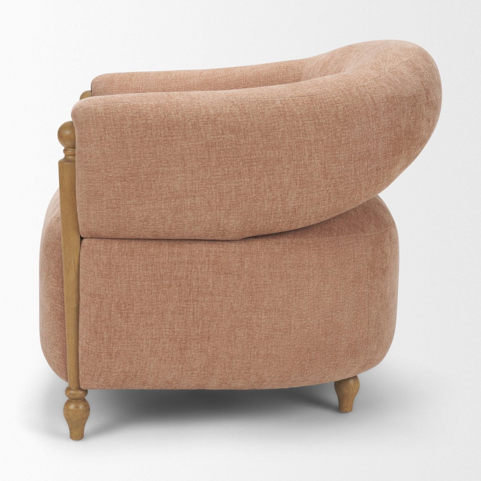 Mercana Margaux Open Back Barrel Accent Chair
