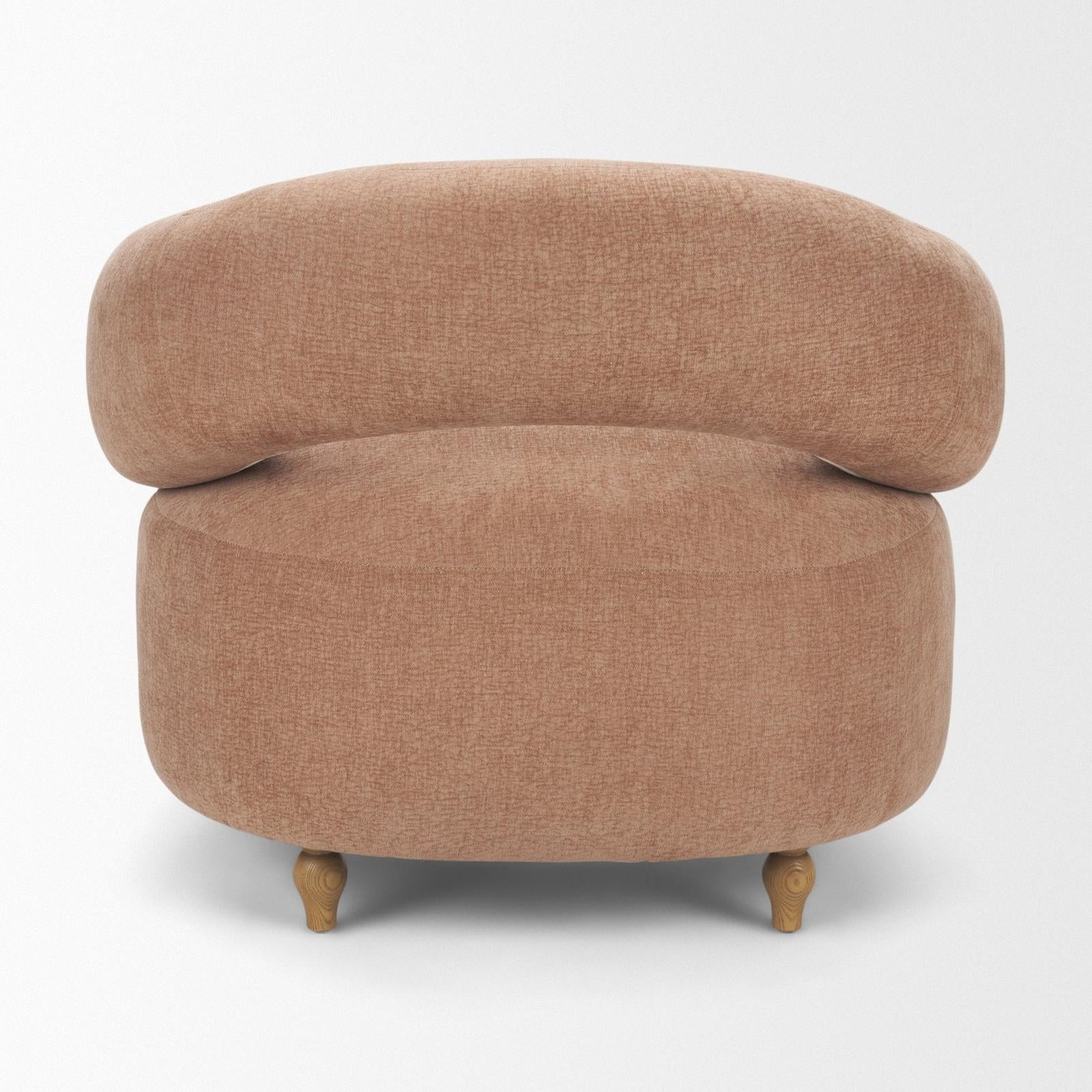 Mercana Margaux Open Back Barrel Accent Chair