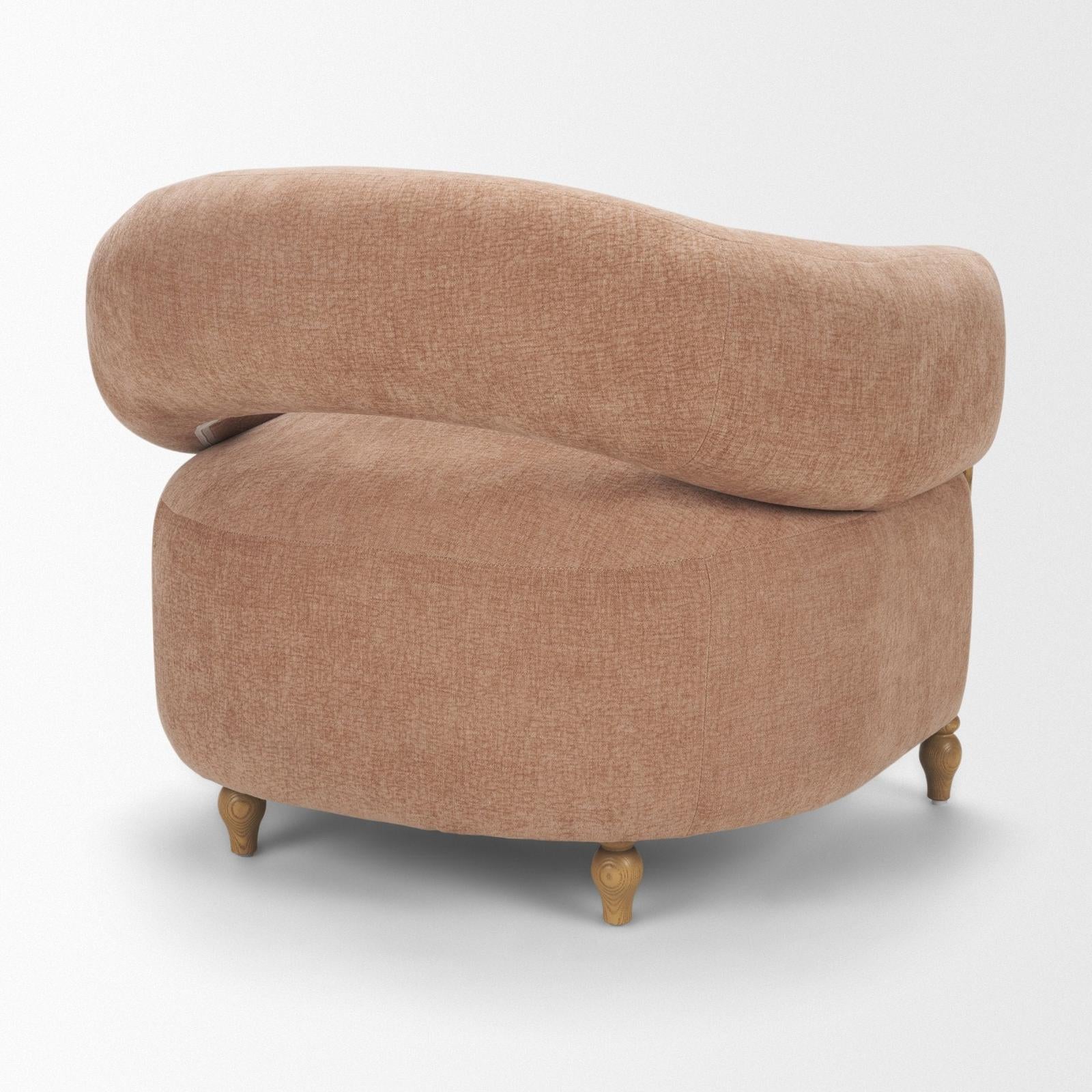Mercana Margaux Open Back Barrel Accent Chair