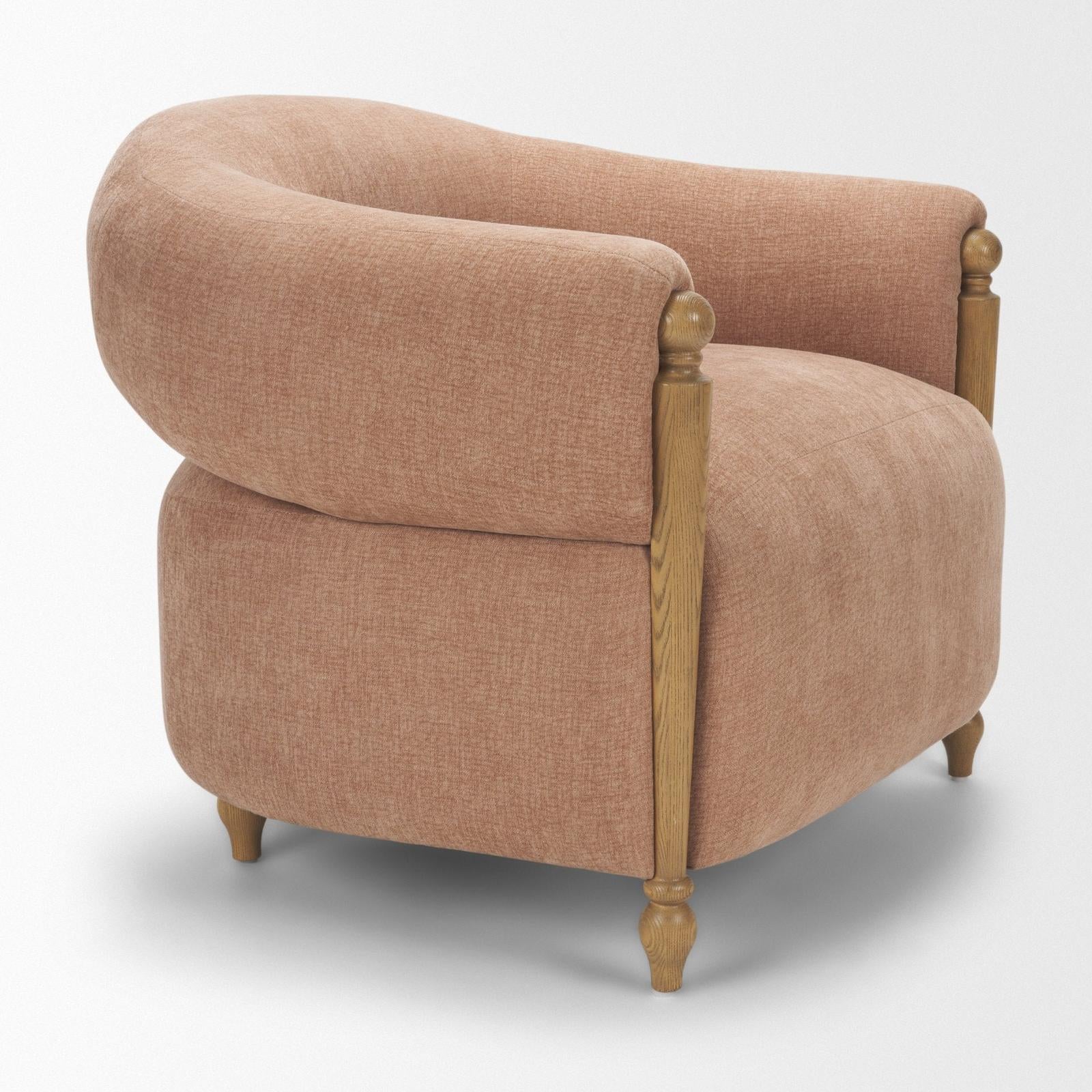 Mercana Margaux Open Back Barrel Accent Chair