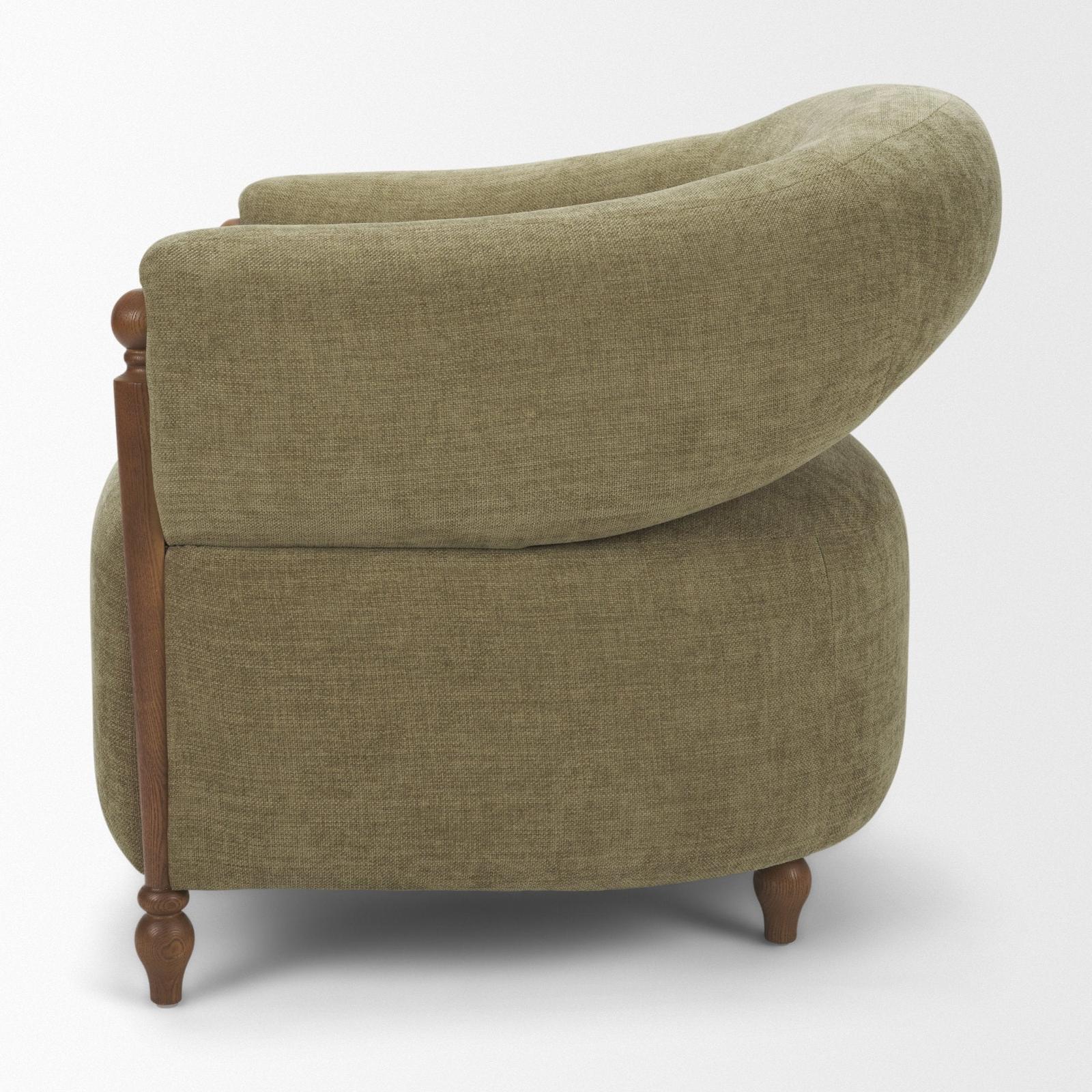 Mercana Margaux Open Back Barrel Accent Chair