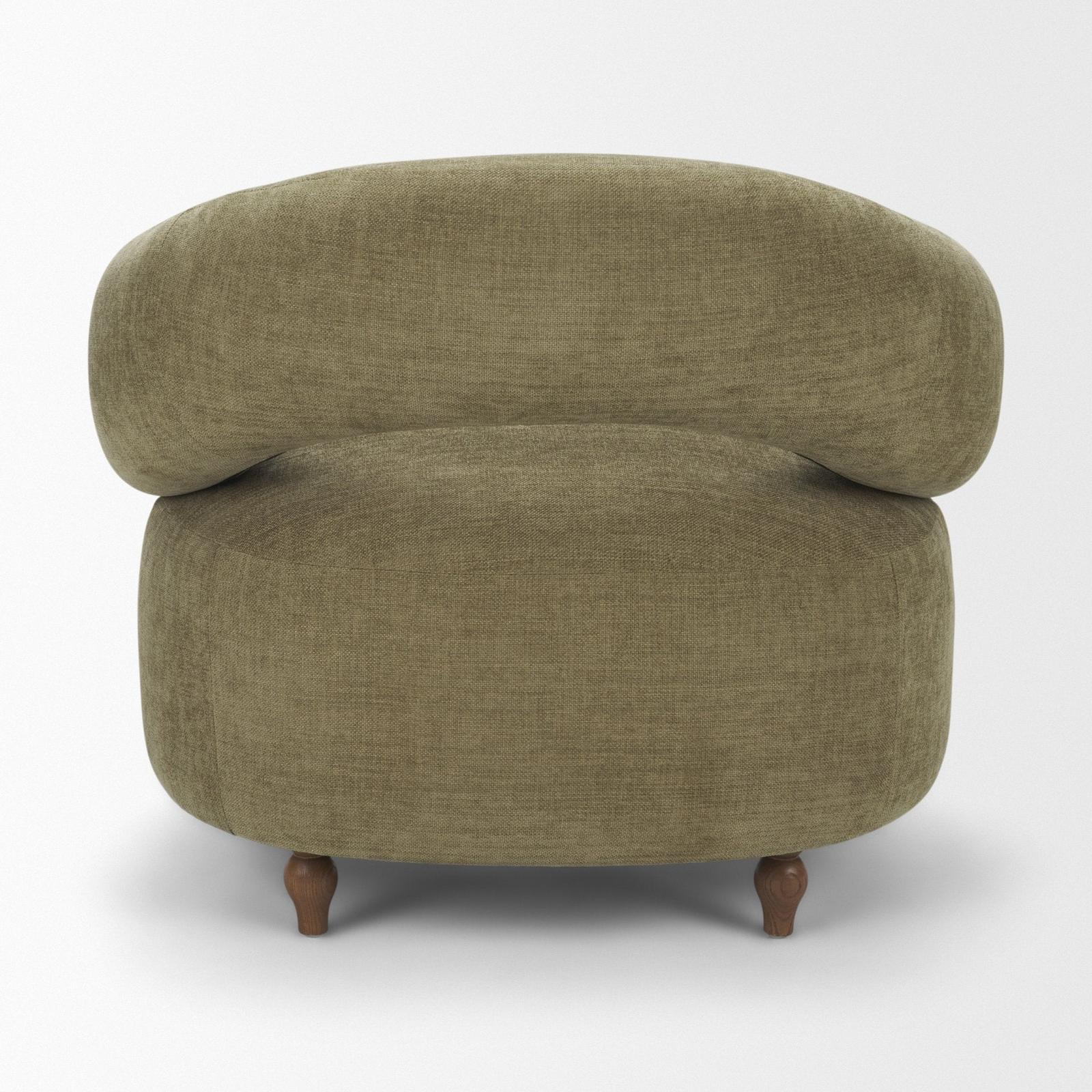 Mercana Margaux Open Back Barrel Accent Chair