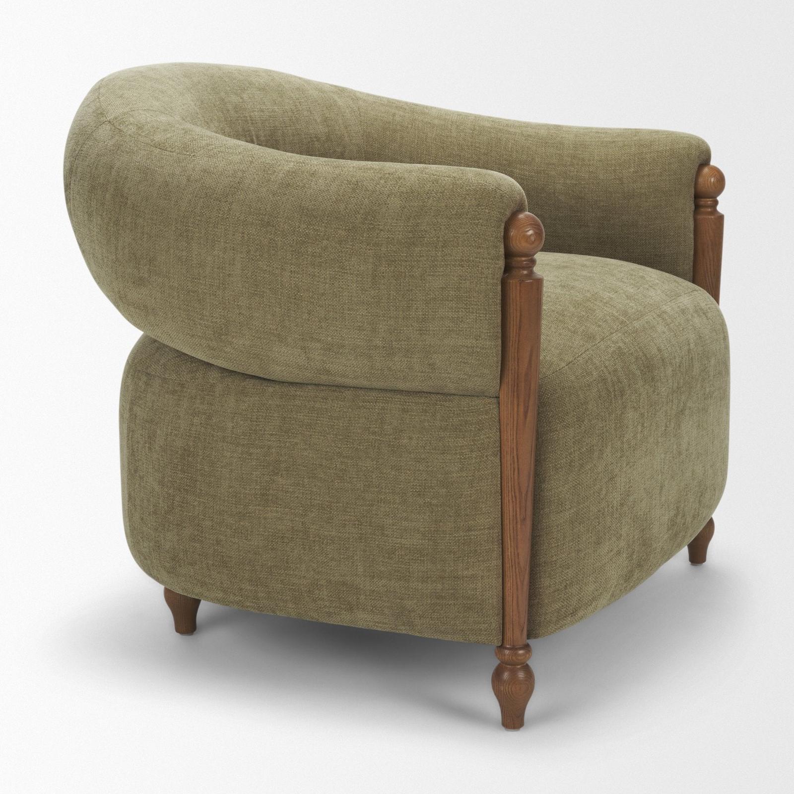 Mercana Margaux Open Back Barrel Accent Chair