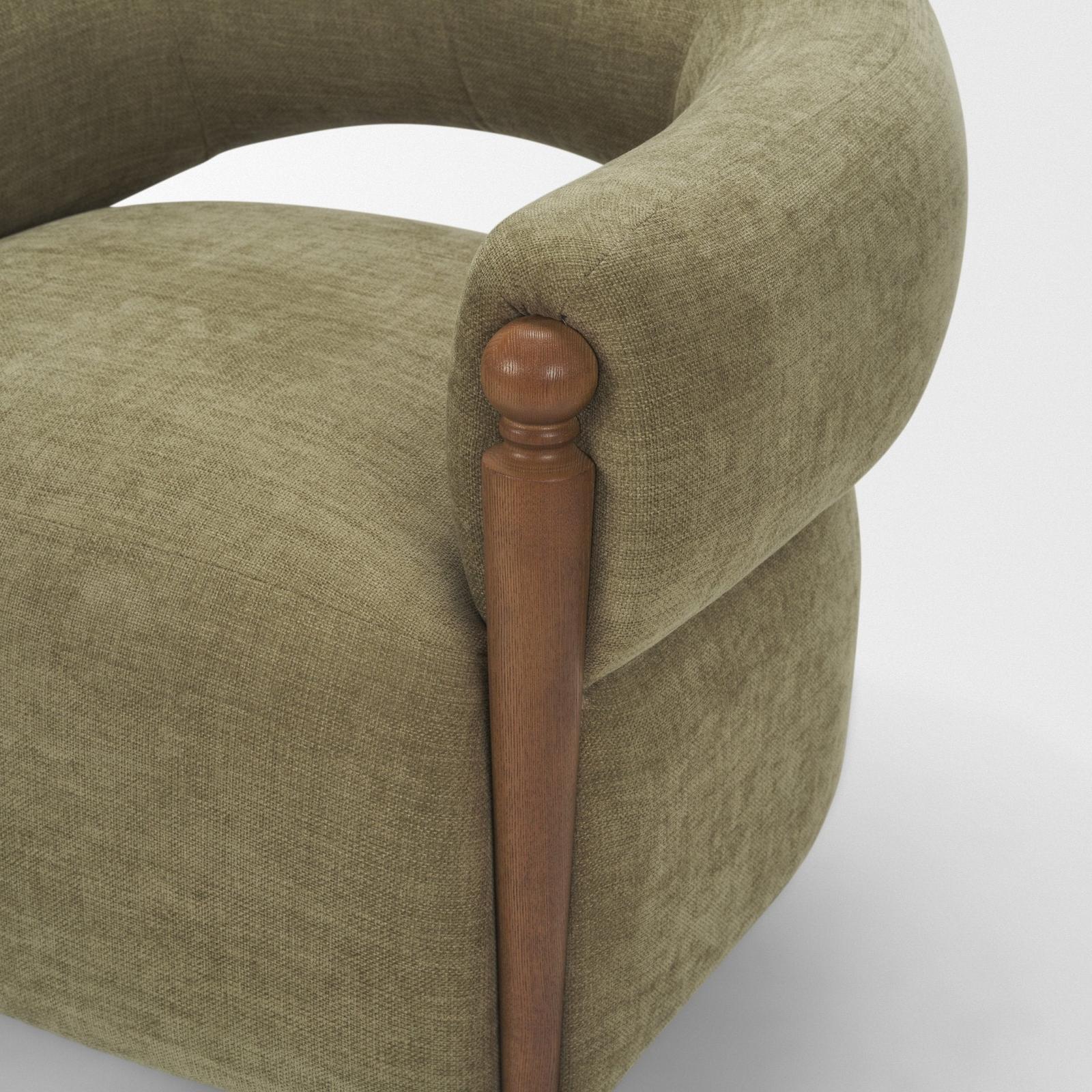 Mercana Margaux Open Back Barrel Accent Chair