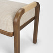 Mercana Freya Upholstered Brown Wood Frame Bench