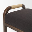 Mercana Freya Upholstered Brown Wood Frame Bench