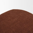 Mercana Siren Burgundy Fabric w/ Brown Ash Wood Oblong Bench