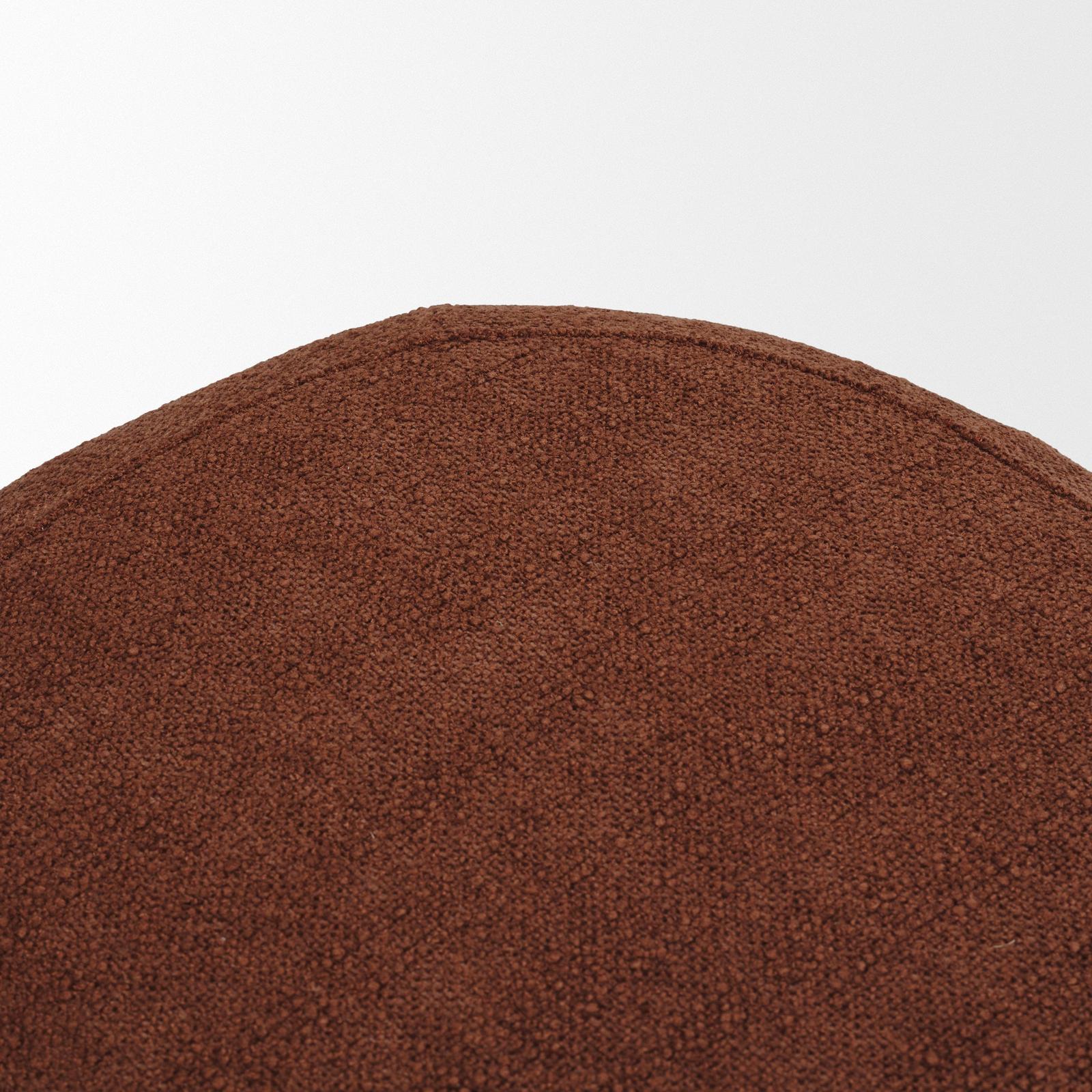Mercana Siren Burgundy Fabric w/ Brown Ash Wood Oblong Bench