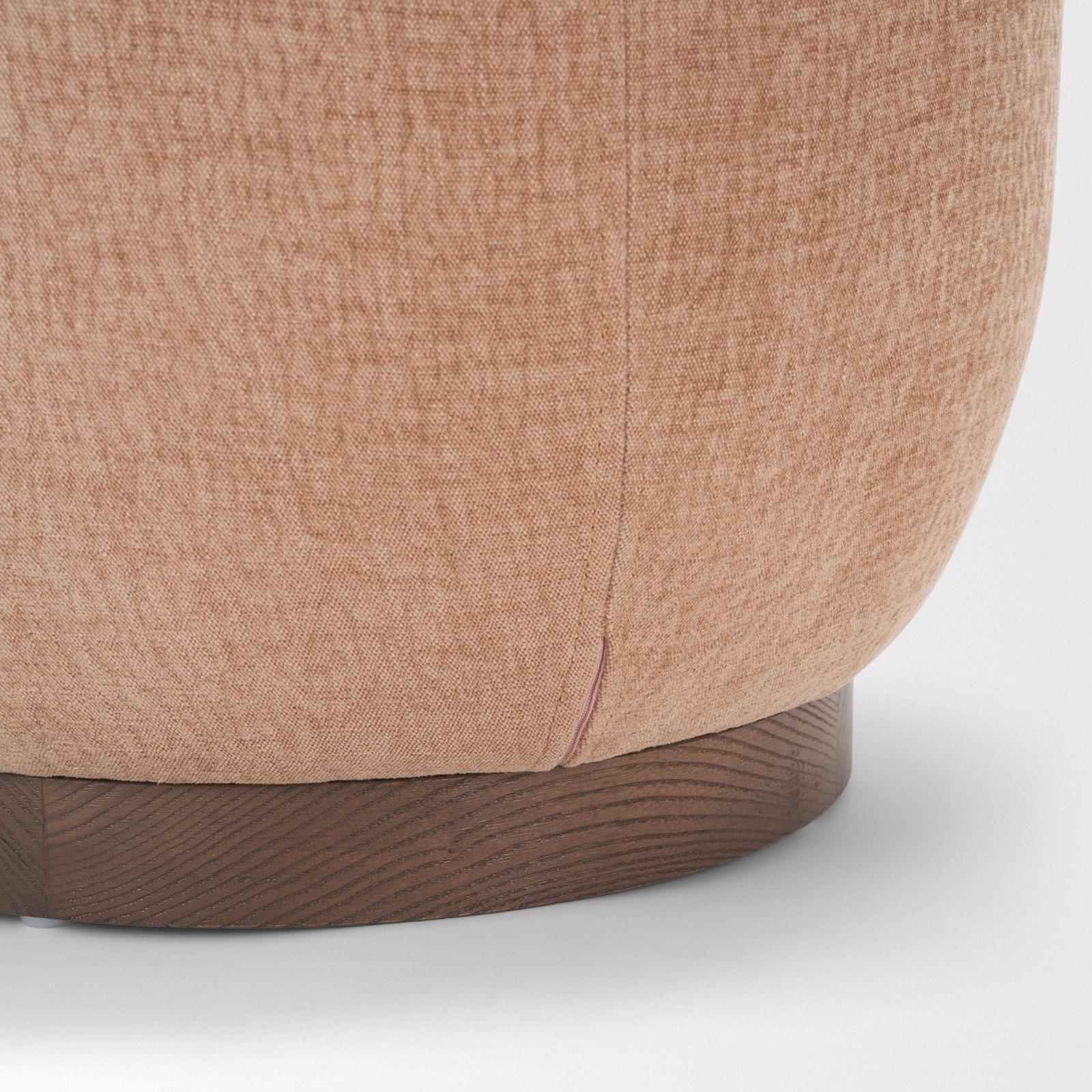 Mercana Siren Ash Wood Round Accent Stool