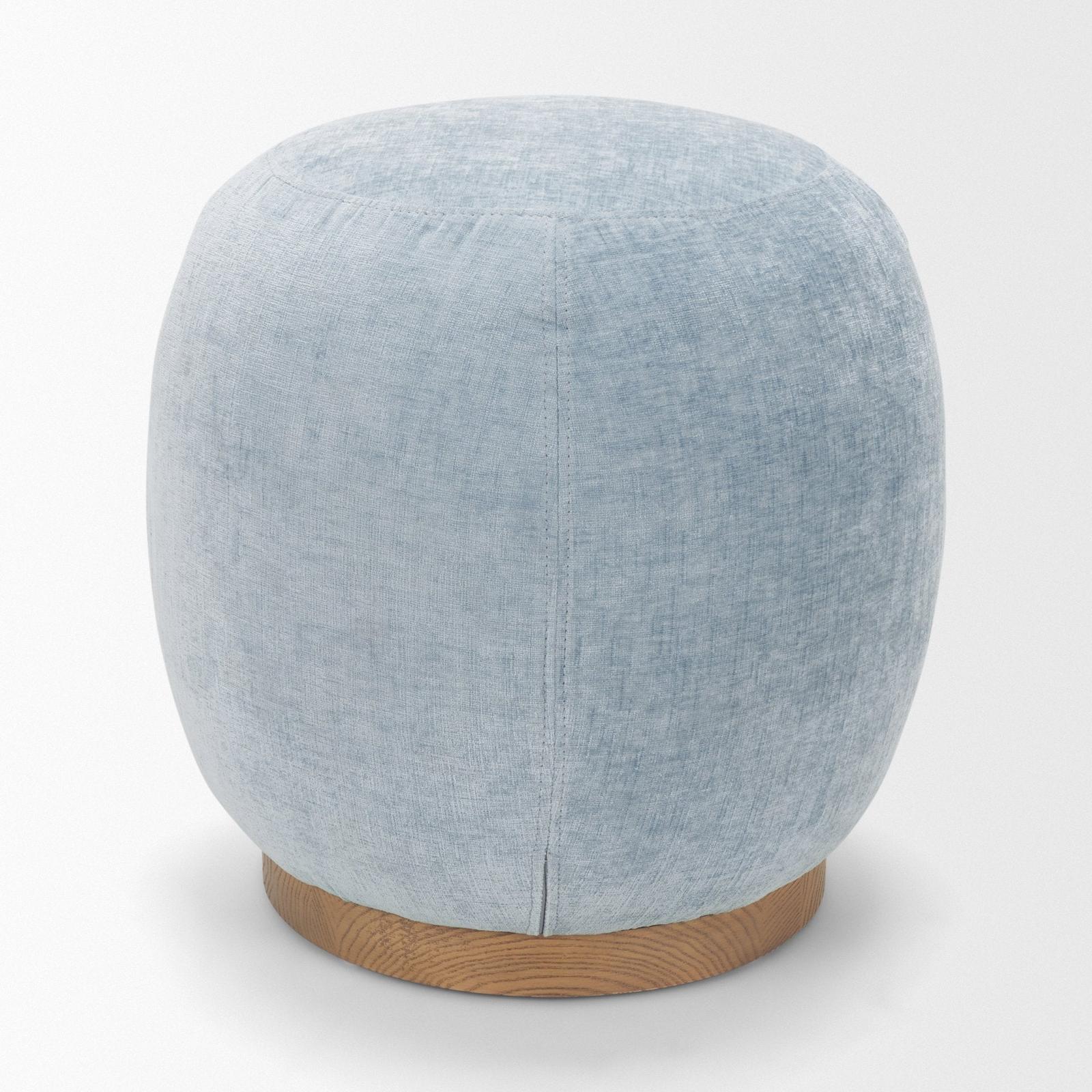 Mercana Siren Ash Wood Round Accent Stool