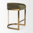 Mercana Hollyfield II Gold Metal Base Counter Stool