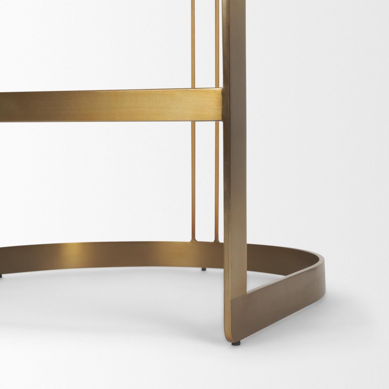 Mercana Hollyfield II Gold Metal Base Counter Stool