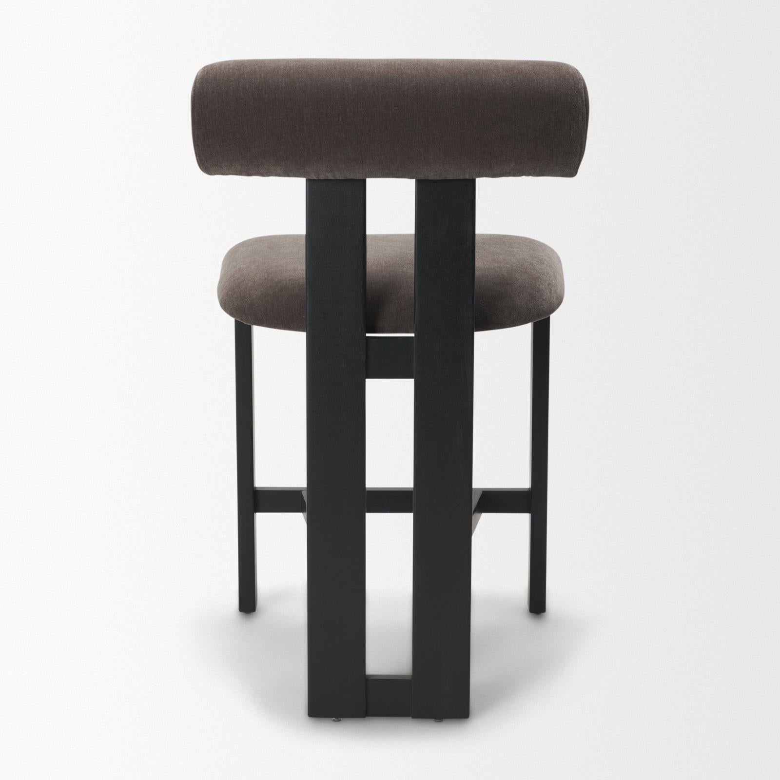 Mercana Tribeca Curve Open Back Tripod Frame Counter Stool