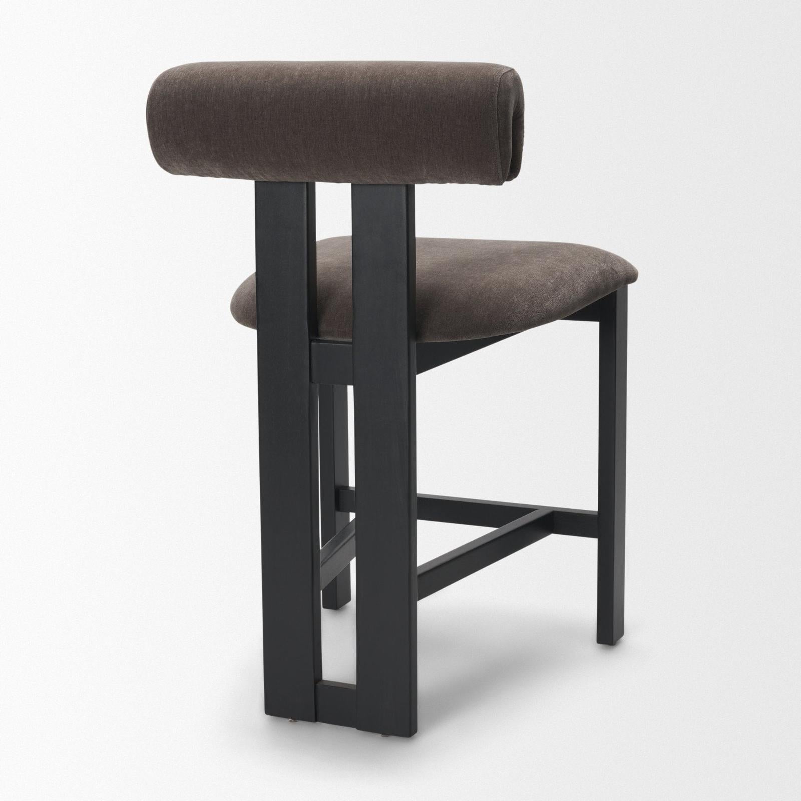 Mercana Tribeca Curve Open Back Tripod Frame Counter Stool