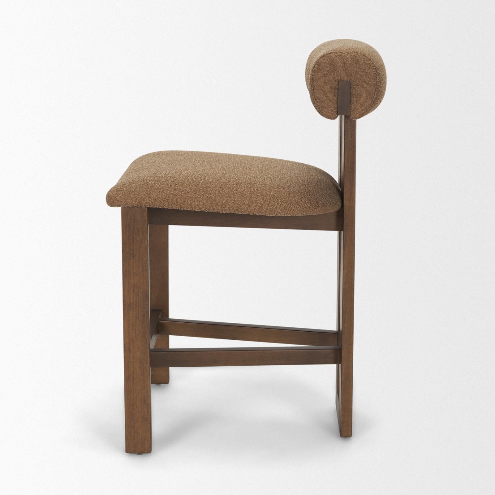 Mercana Tribeca Curve Open Back Tripod Frame Counter Stool