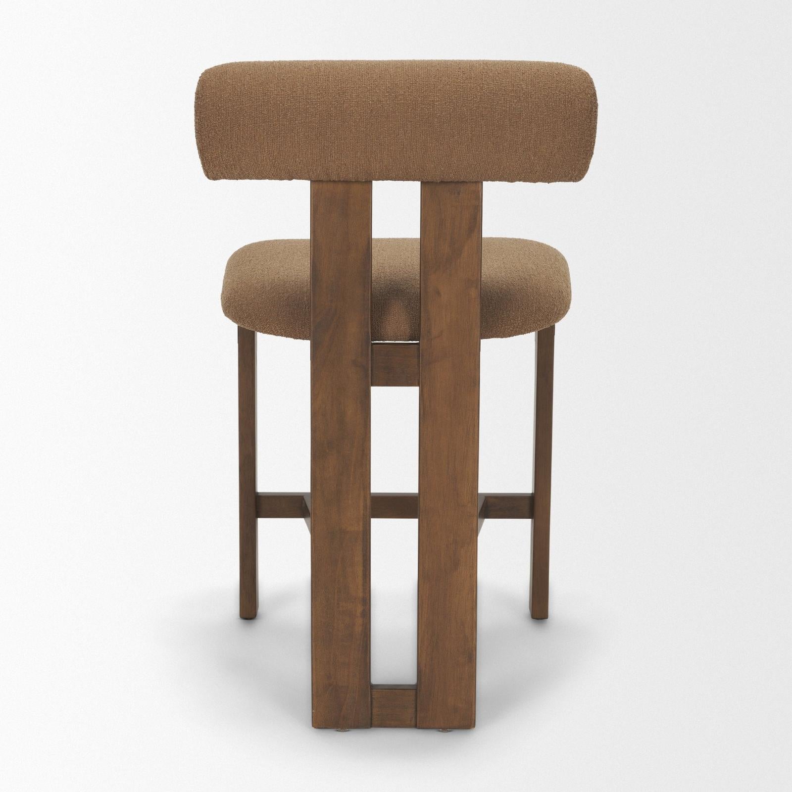 Mercana Tribeca Curve Open Back Tripod Frame Counter Stool