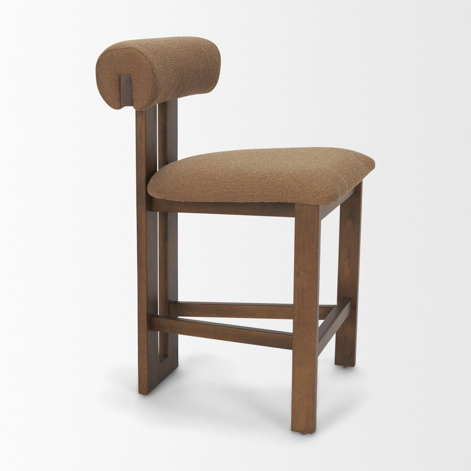 Mercana Tribeca Curve Open Back Tripod Frame Counter Stool