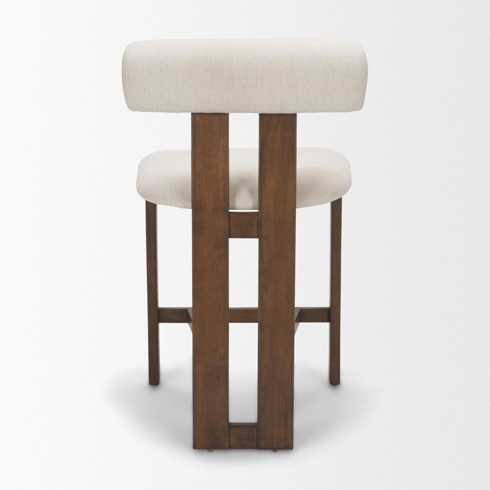 Mercana Tribeca Curve Open Back Tripod Frame Counter Stool