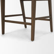 Mercana Reid Framed Brown Cane Cream Fabric Counter Stool
