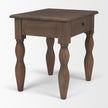 Mercana Angeline Spool Turned 1 Drawer End Table