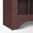 Mercana Rousseau Arched Curio Cabinet w/ Glass Doors