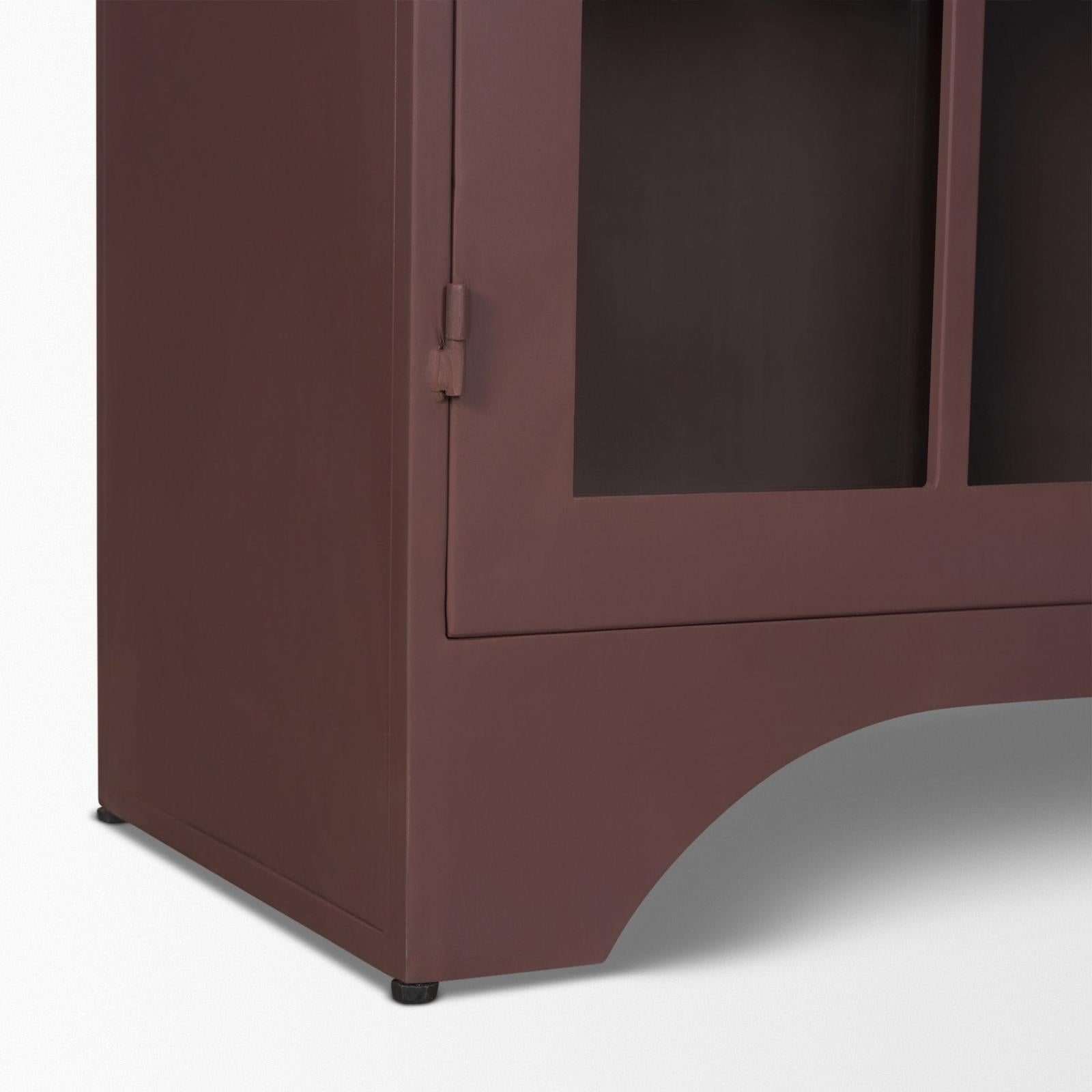 Mercana Rousseau Arched Curio Cabinet w/ Glass Doors