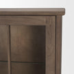 Mercana Cromwell Spiral Turned Display Cabinet | Mid-Brown Wood