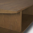 Mercana Boden Wood Coffee Table w/ Open Shelf