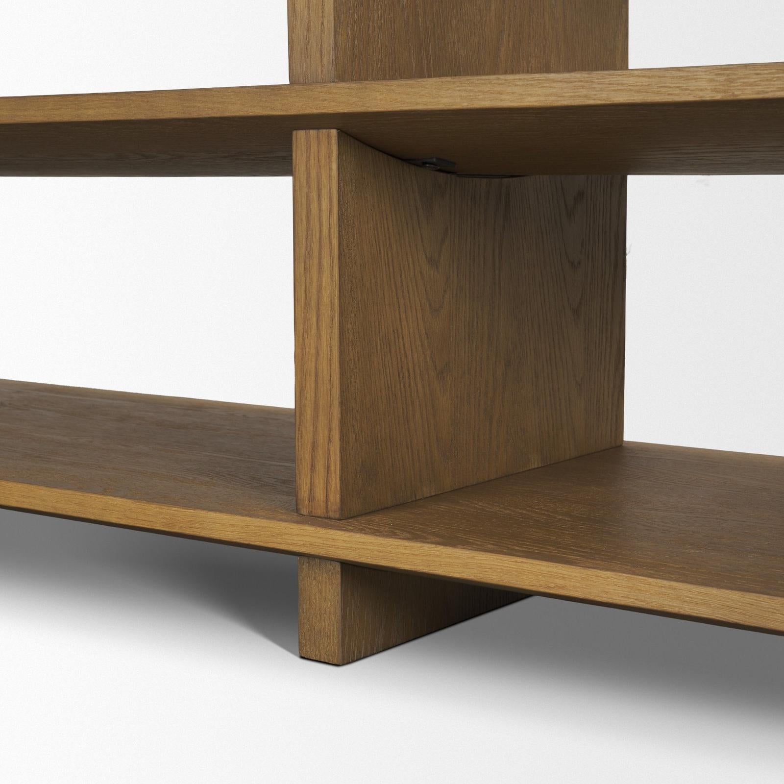 Mercana Boden Wood Console Table w/ Open Shelves
