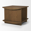 Mercana Boden Wood Side Table w/ Open Shelves