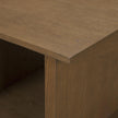 Mercana Boden Wood Side Table w/ Open Shelves