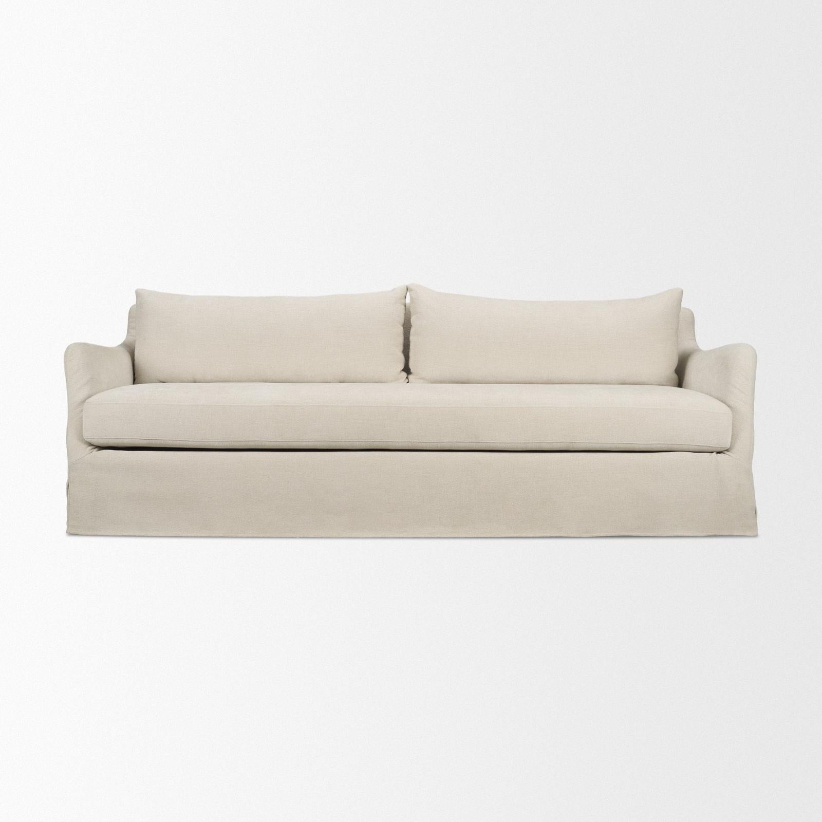 Mercana Ellington Slipcovered Slope 3 Seater Arm Sofa